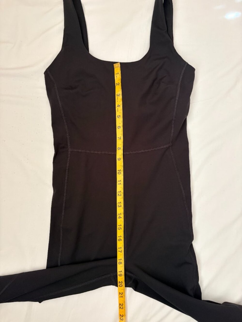 YITTY UltraLuxe Built-In Bra Onesie Jumpsuit Iconic Black M - Picture 13 of 15